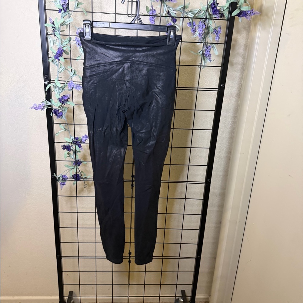 SPANX Shiny Black Leggings